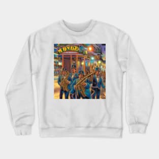 New Orleans Second Line Band Crewneck Sweatshirt